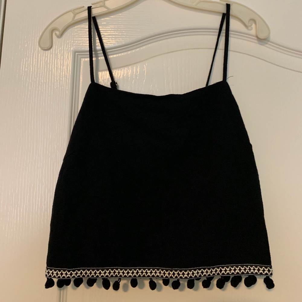 Size small Pom Pom crop top
